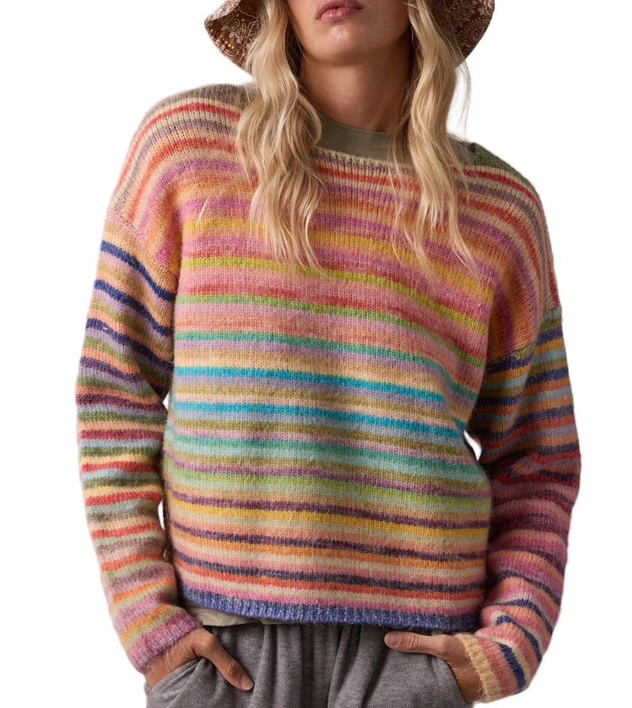 Rainbow Knit Sweater