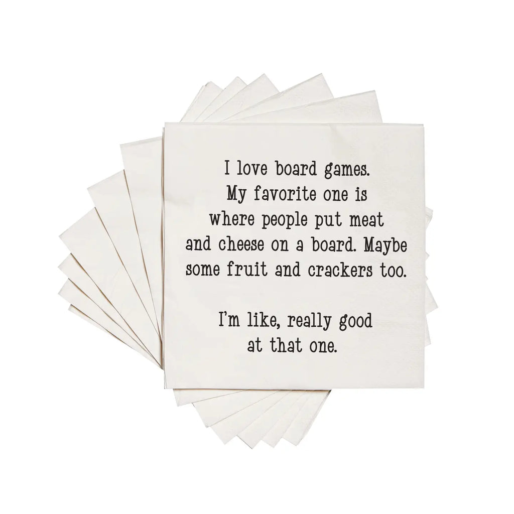 I Love Board Games Cocktail Napkins