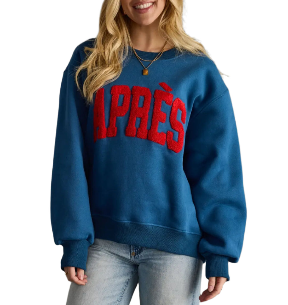 Apres Blue & Red Sweatshirt