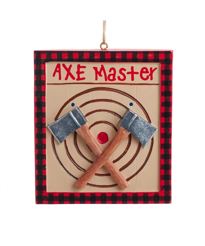 "Axe Master" Sign Personalized Ornament  Kurt Adler   