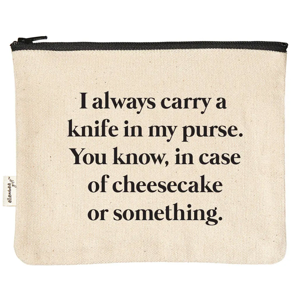 Carry A Knife Zipper Pouch  Ellembee Gift   