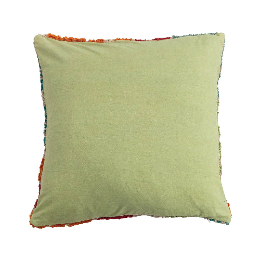Indoor/Outdoor Pillow with Flowers