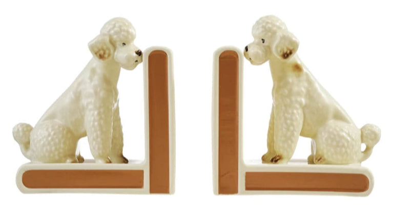 Vintage Poodle Bookends