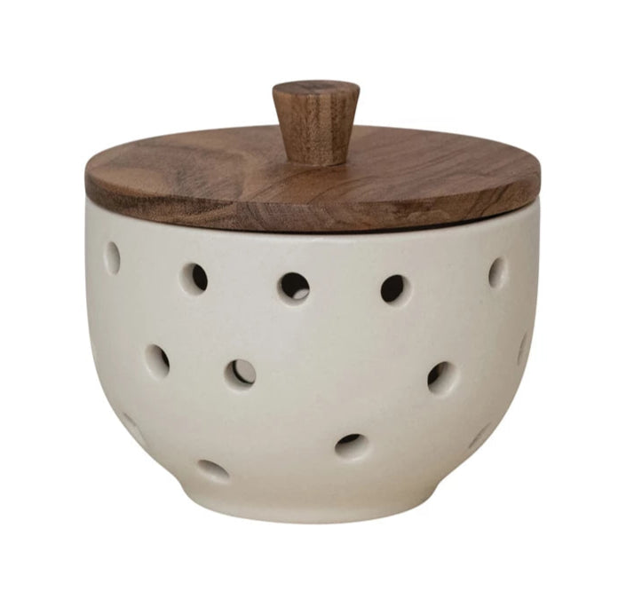 Stoneware Garlic/Onion Keeper
