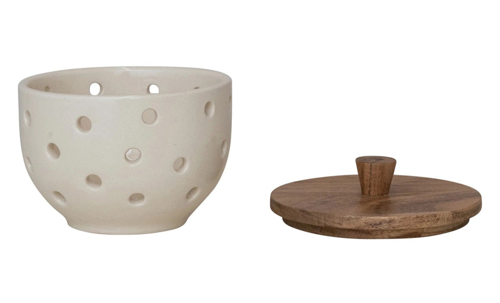 Stoneware Garlic/Onion Keeper