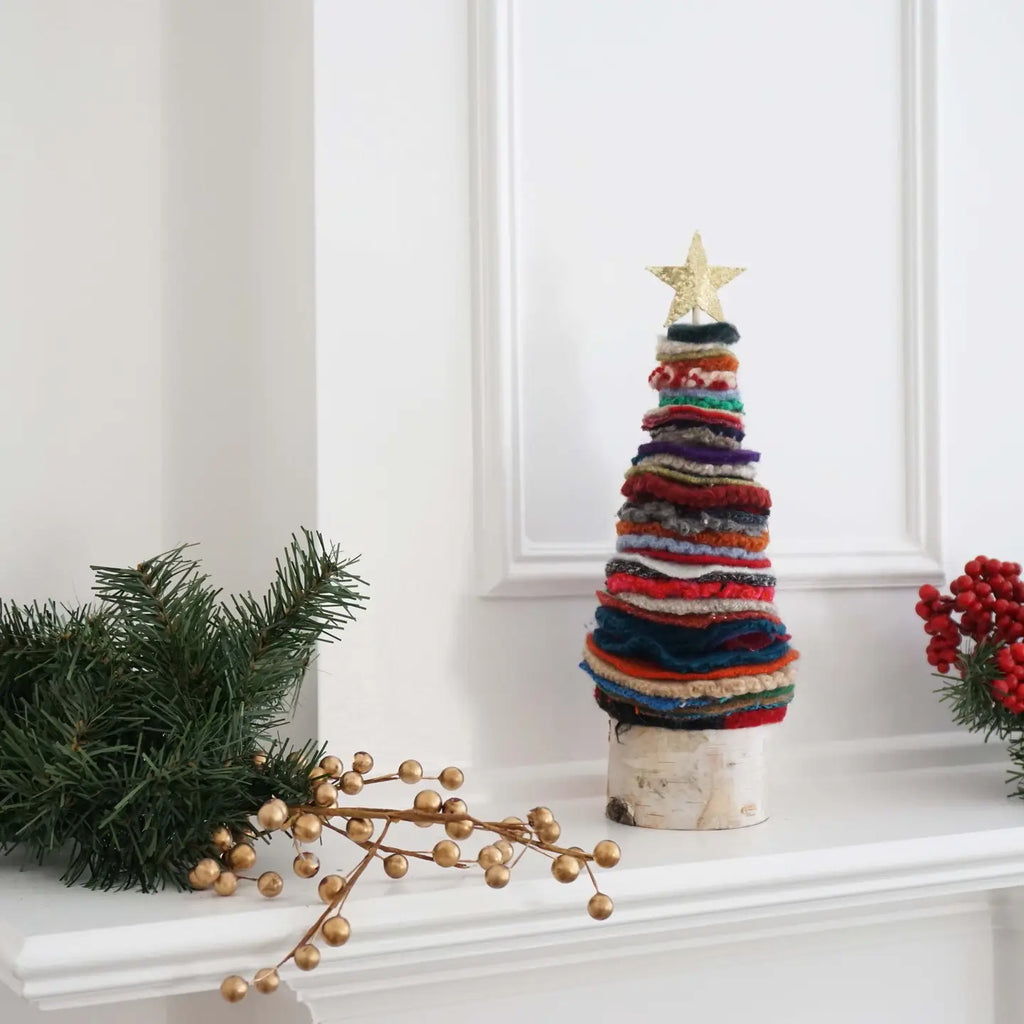 Felted Wool Christmas Trees