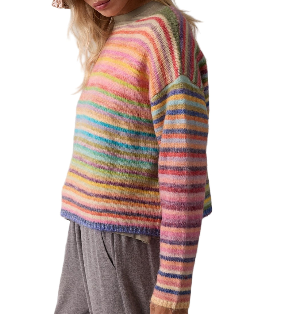 Rainbow Knit Sweater