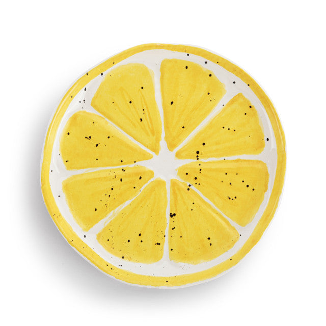 Lemon Ceramic Plate 8in