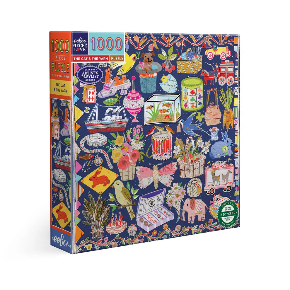 a 1000 piece puzzle called the cat and the farm