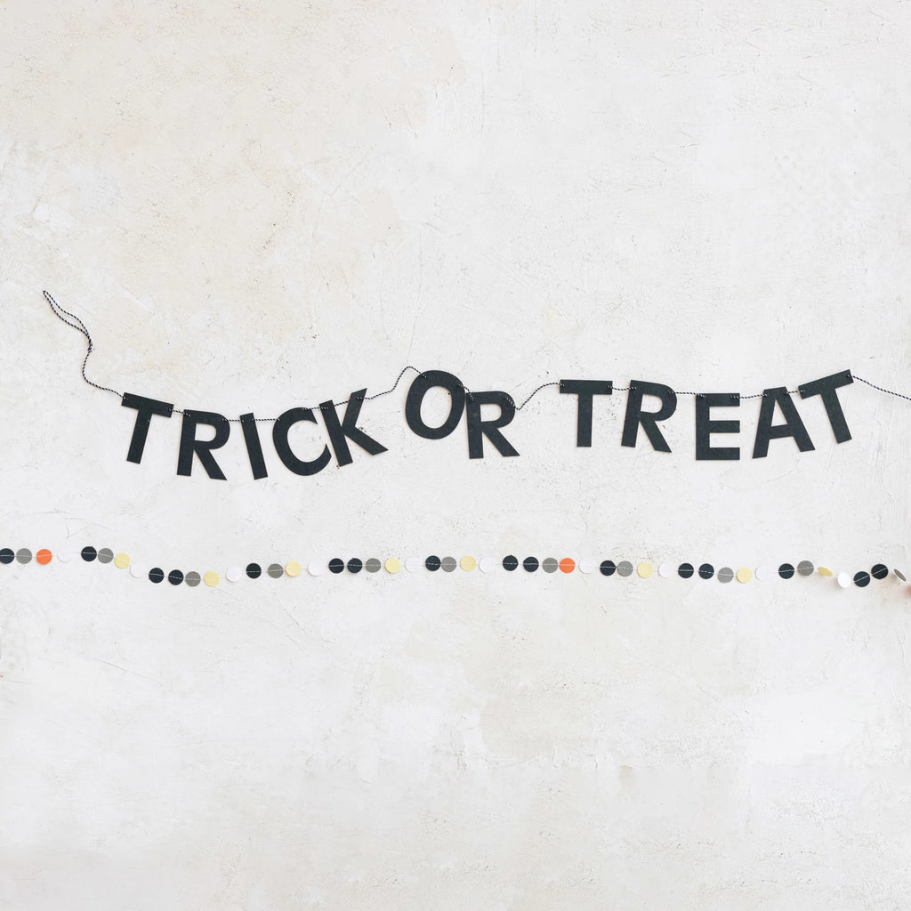 Trick or Treat Paper Banner  Creative Co-Op   