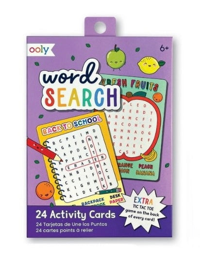 Kids Activity Cards  Ooly Word Search  