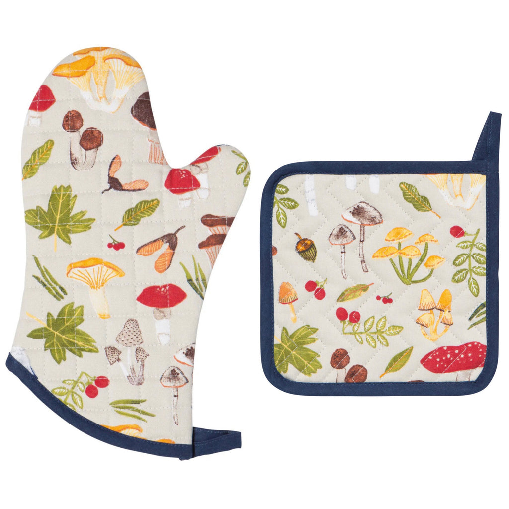 Field Mushrooms Potholder or Oven Mitt  Now Designs   