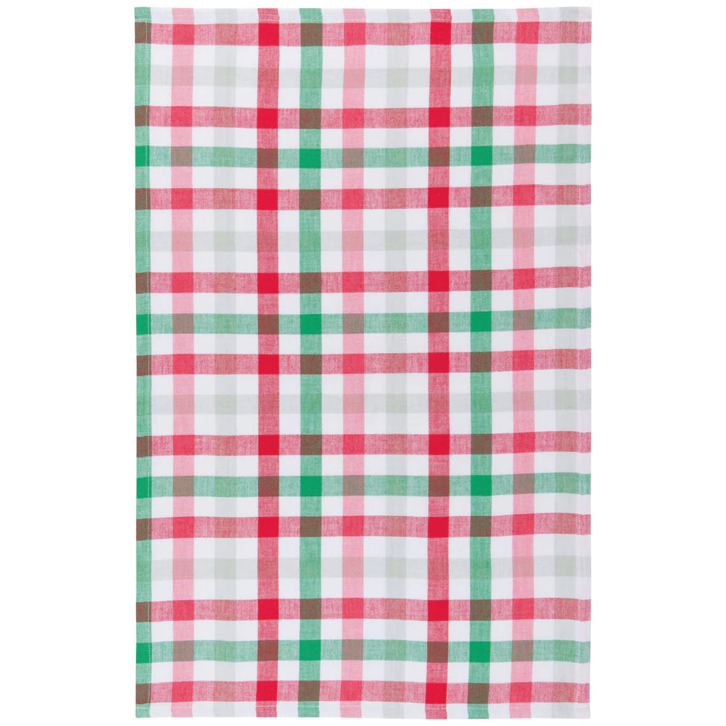 Cookie Exchange Christmas Plaid Dishtowel