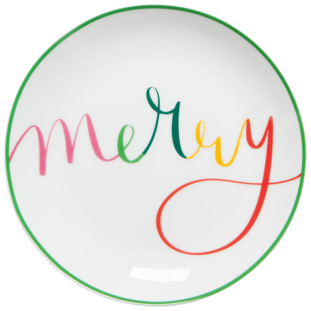 Merry Everything Christmas Appetizer Plate