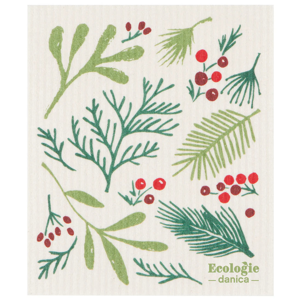 Holiday Swedish Sponge Cloth  Now Designs Bough & Berry  