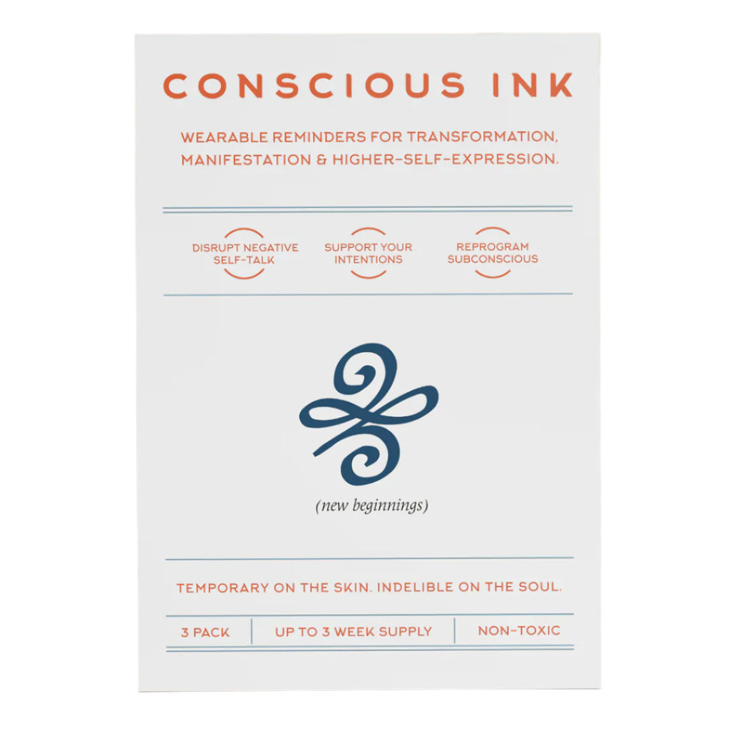 a card that says conscious ink on it