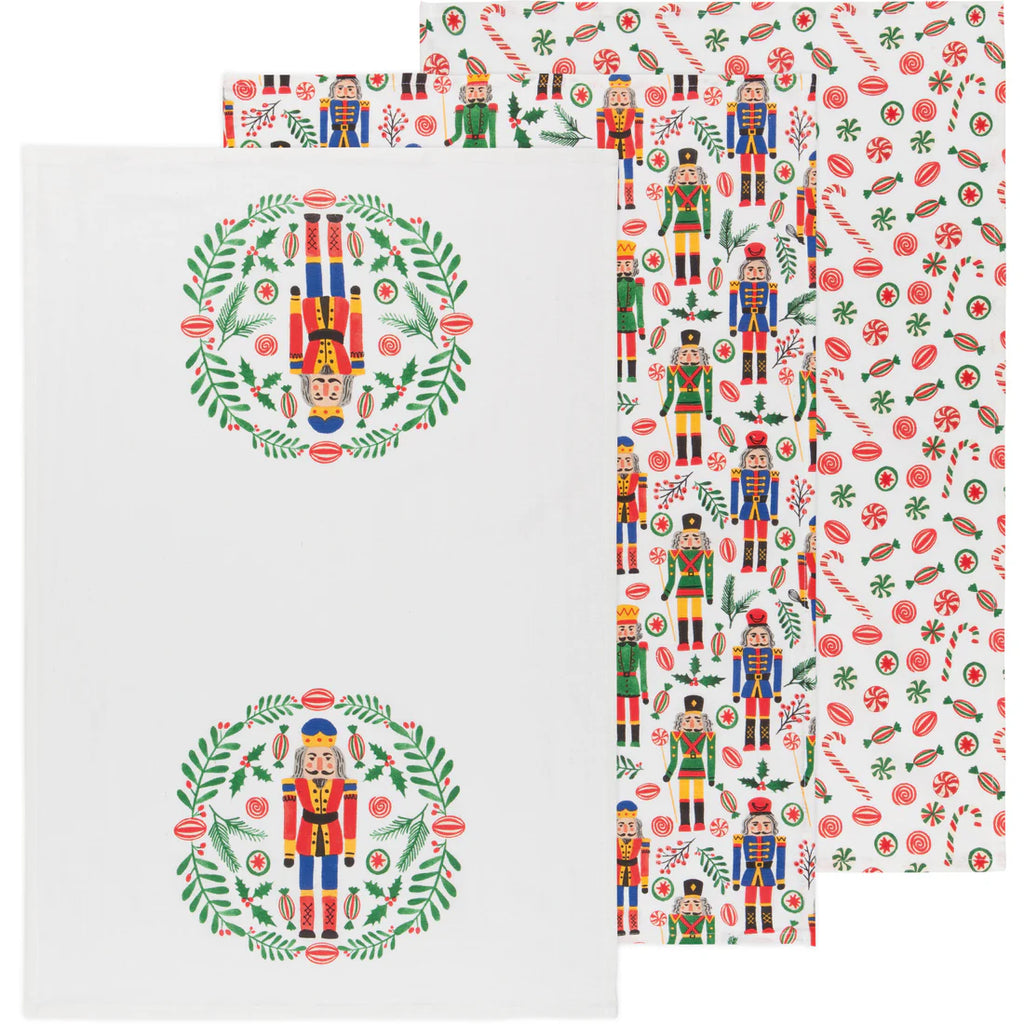 Nutcracker Floursack Dishtowels  Now Designs   