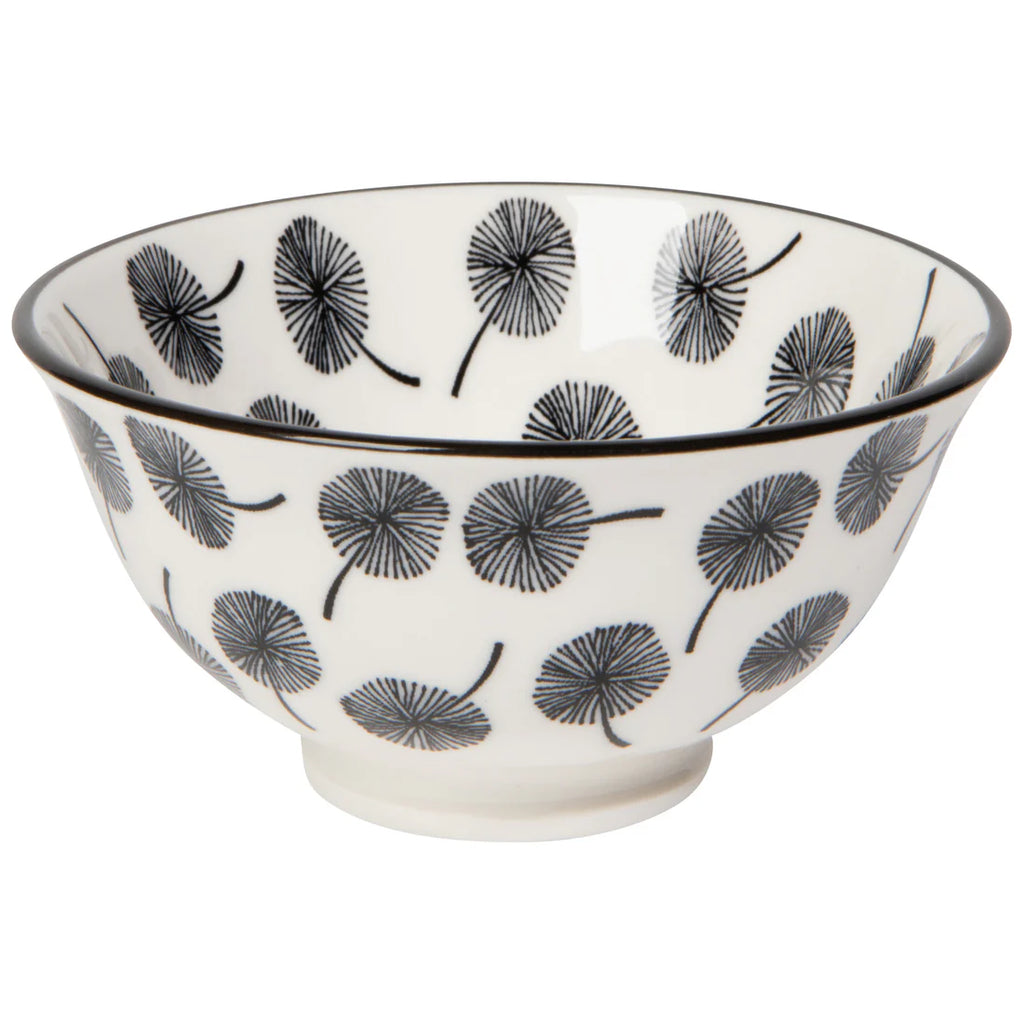 Gray Dandelion Stamped Bowl 3.5"