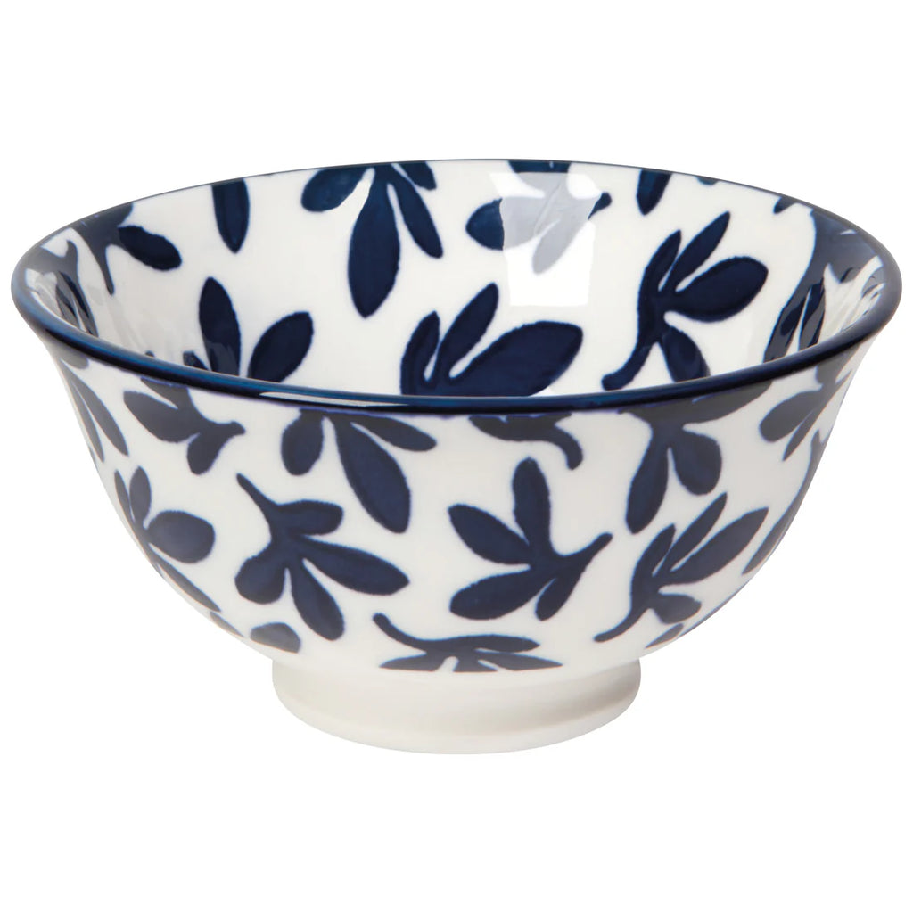 Blue Floral Stamped Bowl 3.5"