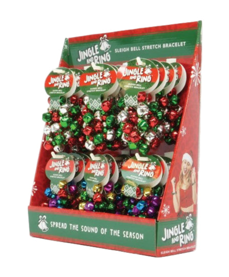 Jingle & Ring Sleigh Bell Stretch Bracelet
