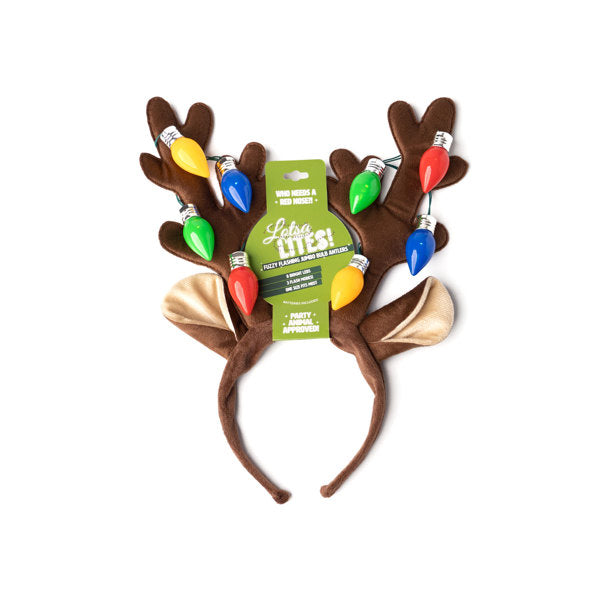 Jumbo Light Up Bulb Antler Headband  DM Merchandising   