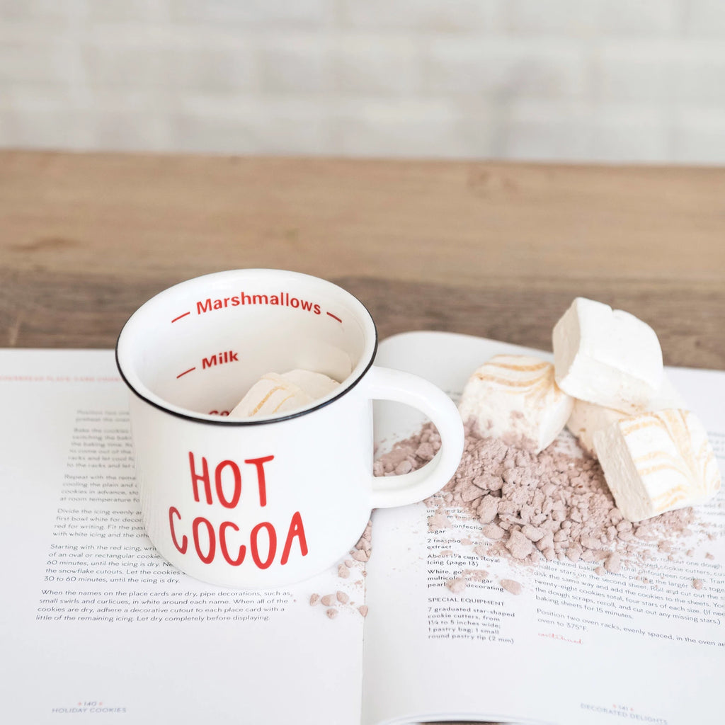 Hot Cocoa Stoneware Mug  Creative Co-Op   