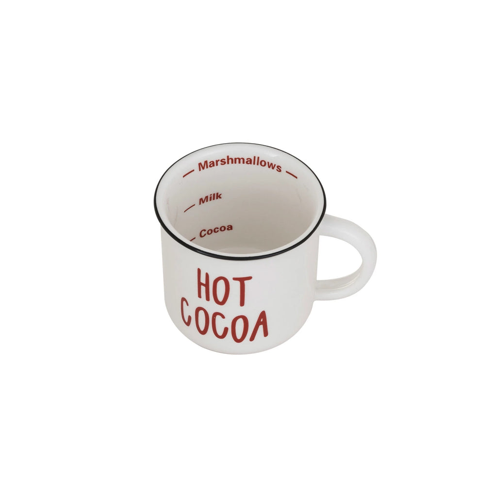 Hot Cocoa Stoneware Mug  Creative Co-Op   