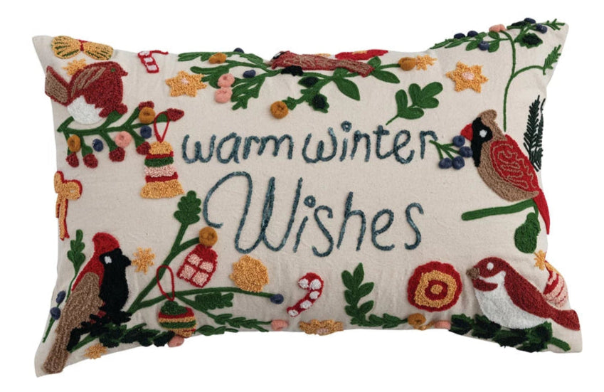 Warm Winter Wishes Pillow