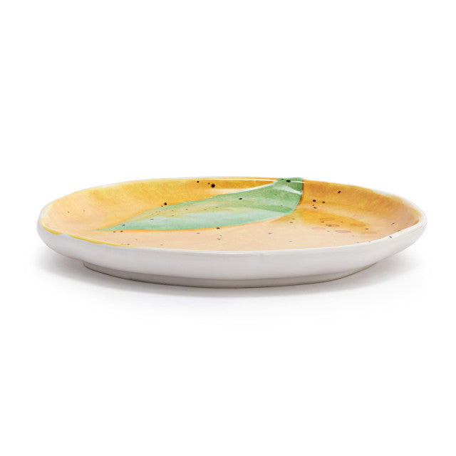 Orange Ceramic Plate 8in