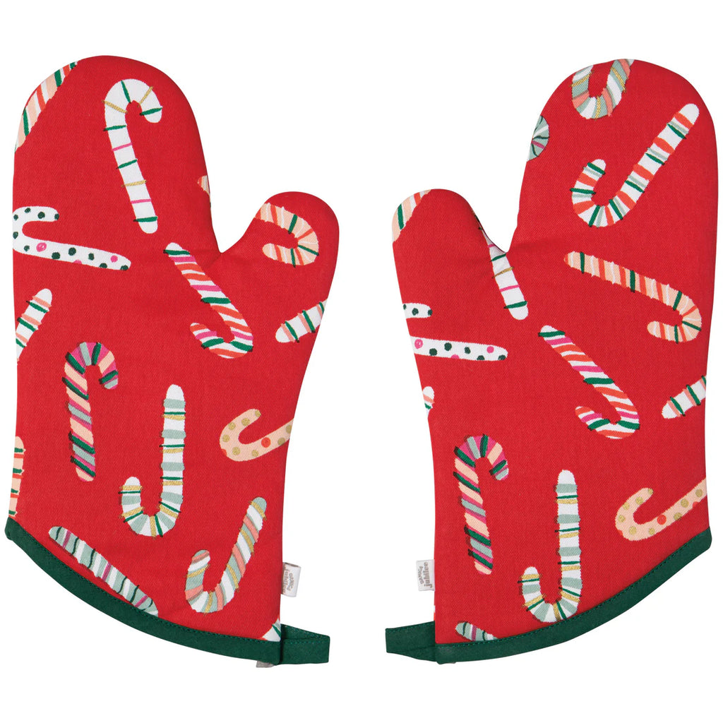 Merry Mints Christmas Oven Mitt Set