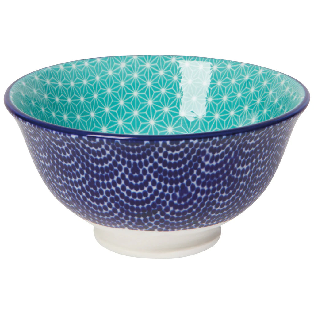 Blue Waves Stamped Bowl 3.5"