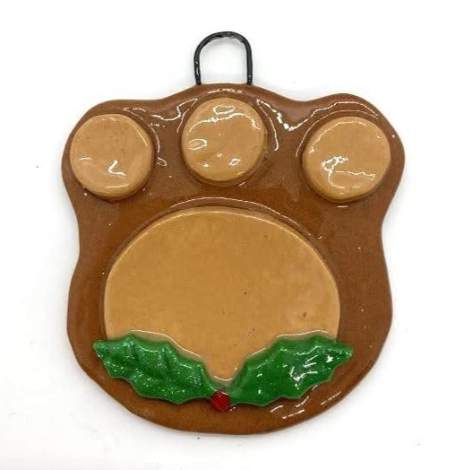 Paw Print Personalized Dough Ornament  Anything Doughs   