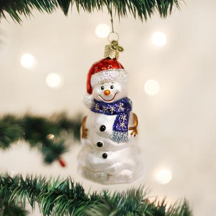 Happy Snowman Ornament  Old World Christmas   