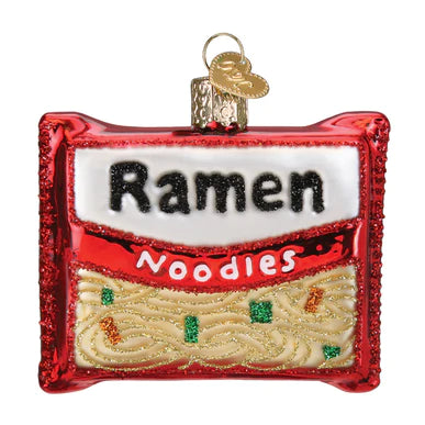 Ramen Noodles Glass Ornament  Old World Christmas   