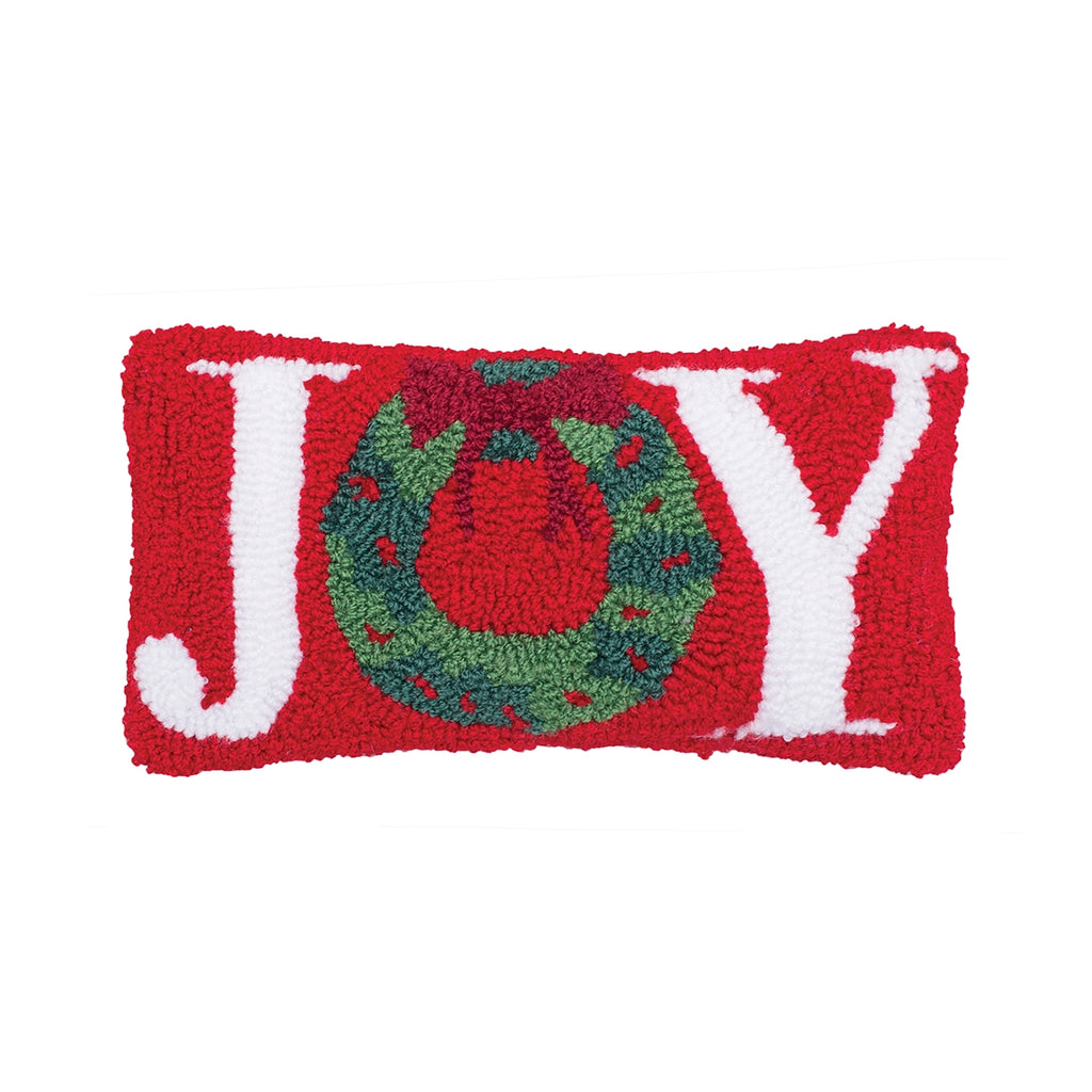 Believe & Joy Hooked Pillows  C & F Joy  