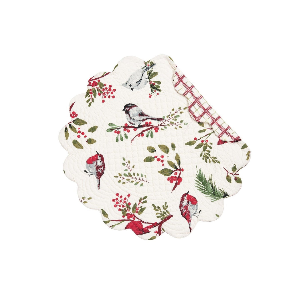 Sprig Birds Table Runner & Round Placemats  C & F Placemat  