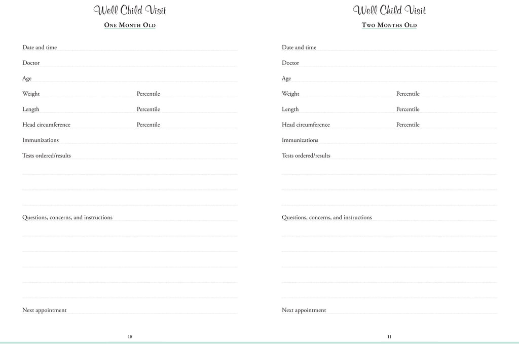 My Child's Health Records: From Infancy to Adulthood  Peter Pauper Press   