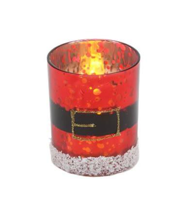 Santa Votive Holder  180 Degrees   