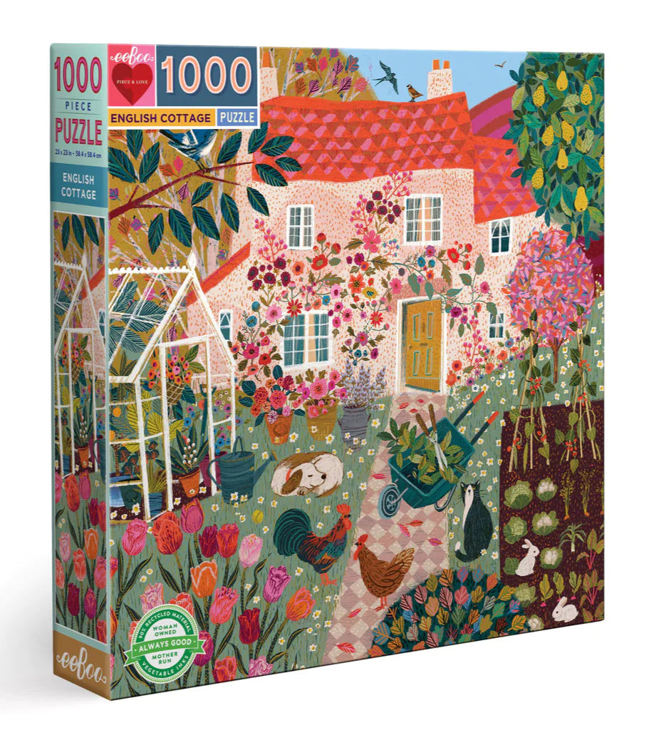 English Cottage 1000 Piece Puzzle  Eeboo   