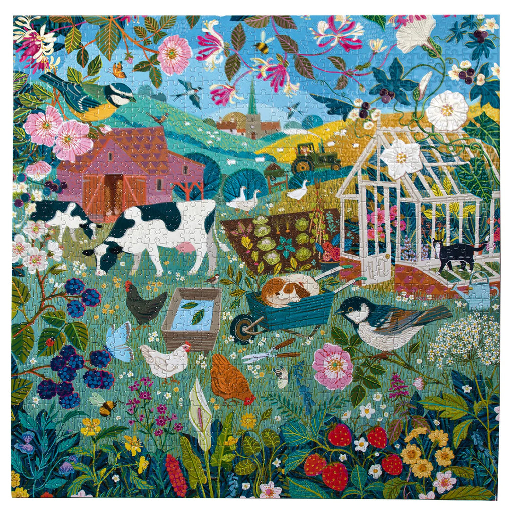 English Hedgerow 1000 Piece Puzzle  Eeboo   
