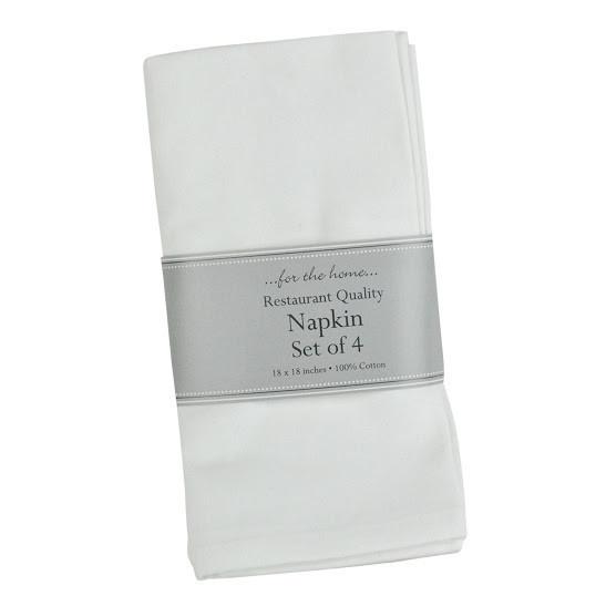 White Restaurant Napkins  DII   