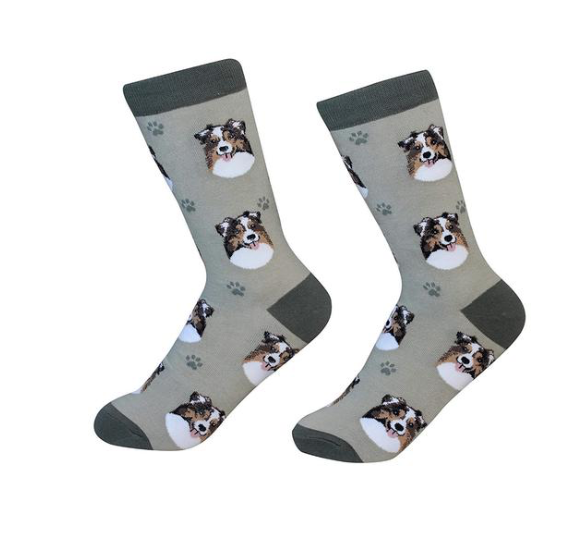 Dog Breed Socks  E & S Imports Australian Shepherd  