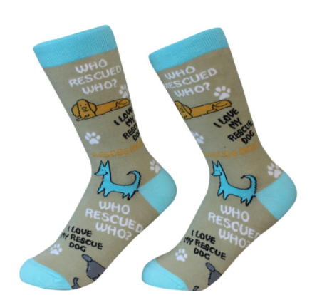 Who Rescued Who? Socks  E & S Imports   