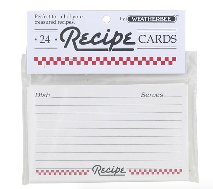 Recipe Cards/Protectors  Harold 3x5 Recipe Cards  