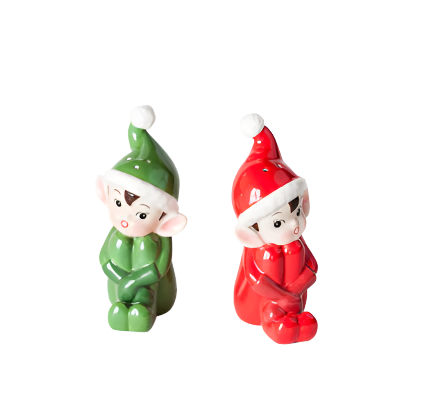 Elf Salt & Pepper Shaker Set  180 Degrees   