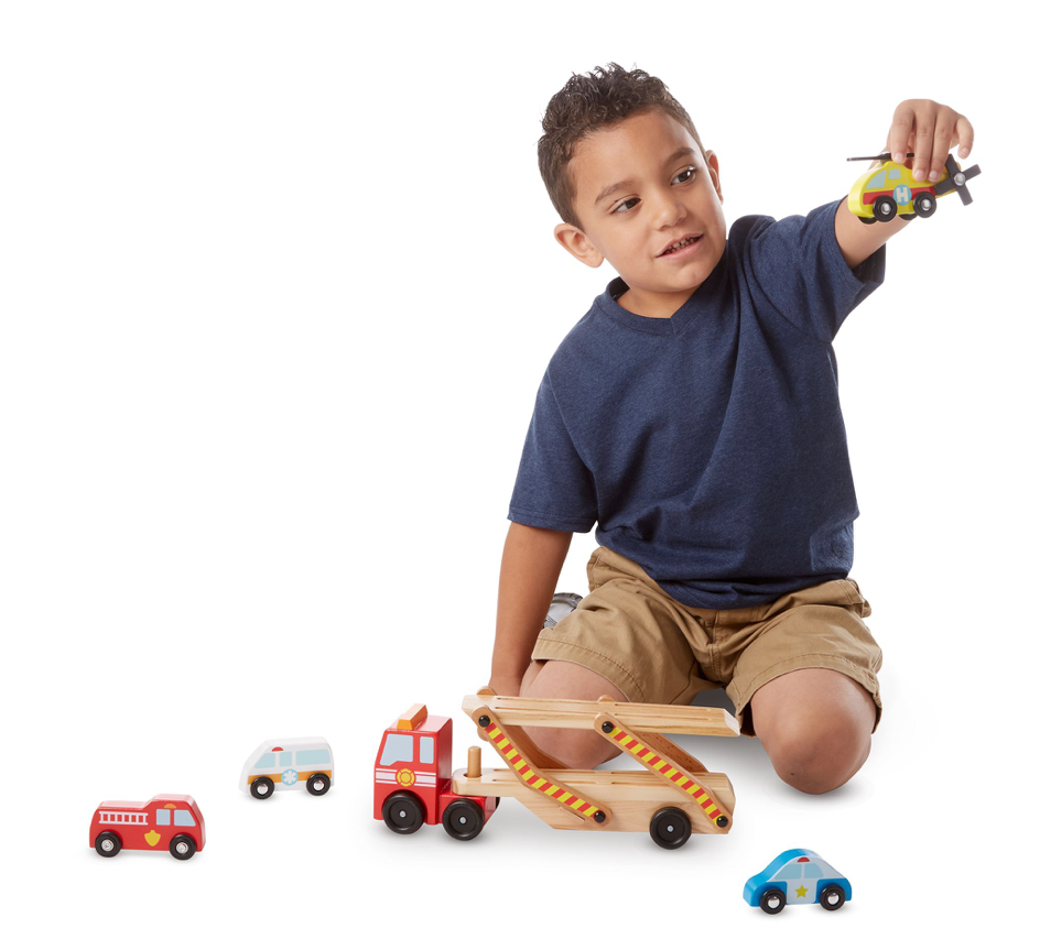 Emergency Vehicle Carrier  Melissa and Doug   