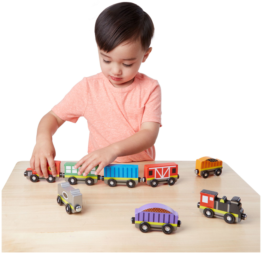 Wooden Train Cars  Melissa and Doug   