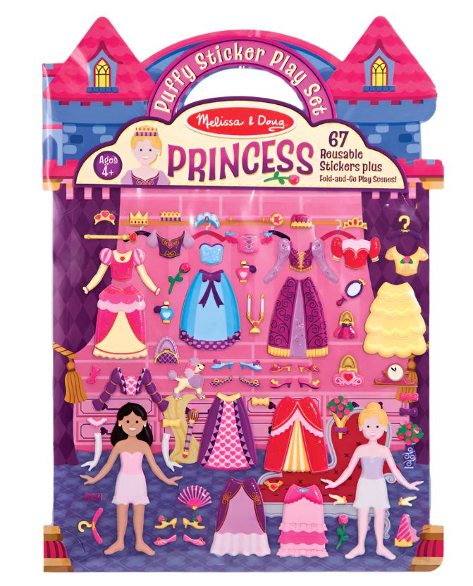 Puffy Sticker Play Set - Princess  Melissa and Doug   