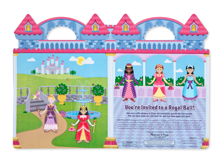 Puffy Sticker Play Set - Princess  Melissa and Doug   