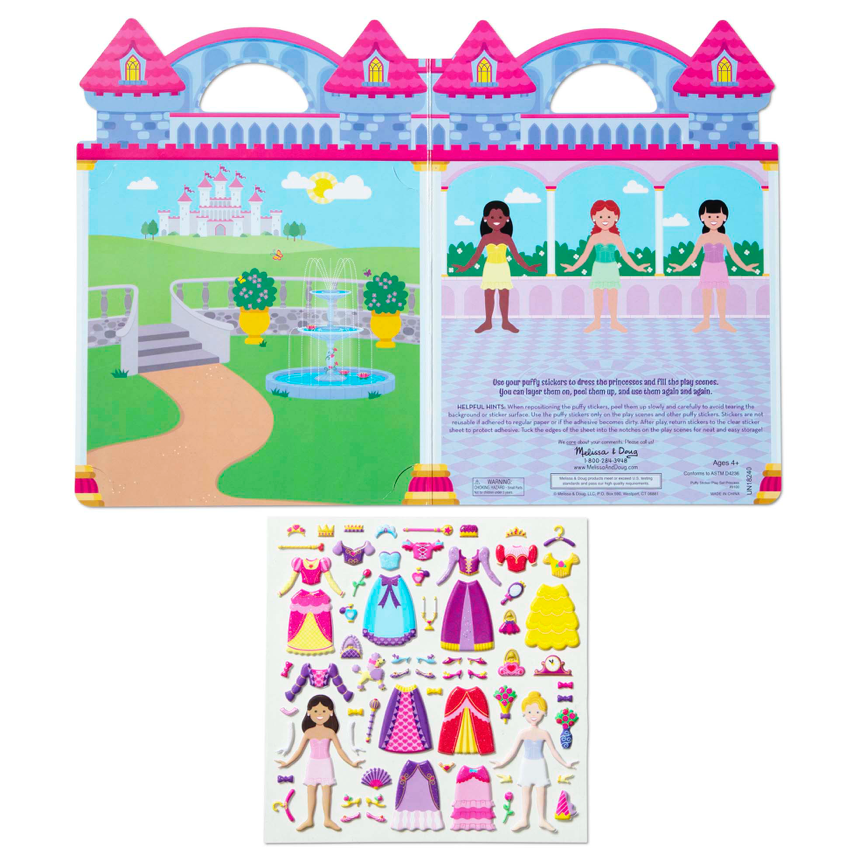 Puffy Sticker Play Set - Princess  Melissa and Doug   